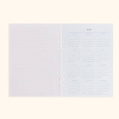 A5 Inserts for Weekly Planner Personal Portfolio 2026