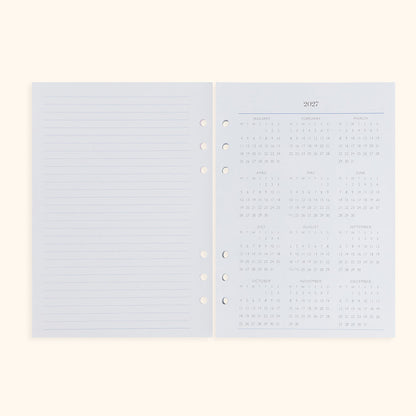 A5 Inserts for Weekly Planner Personal Portfolio 2026
