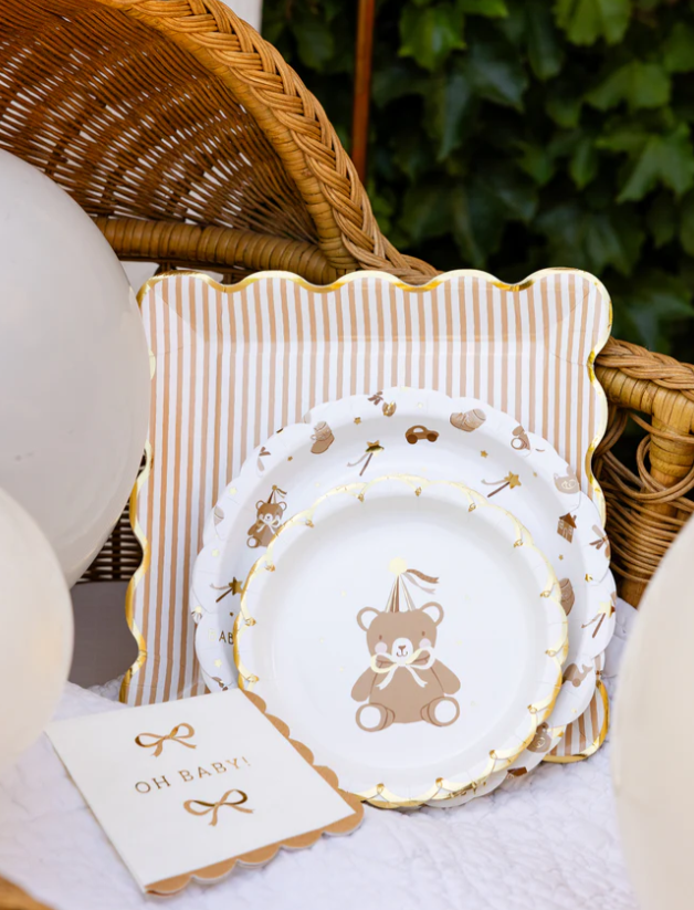 Teddy Bear Baby Pattern Plate