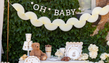 Oh Baby Felt and Gold Banner Set