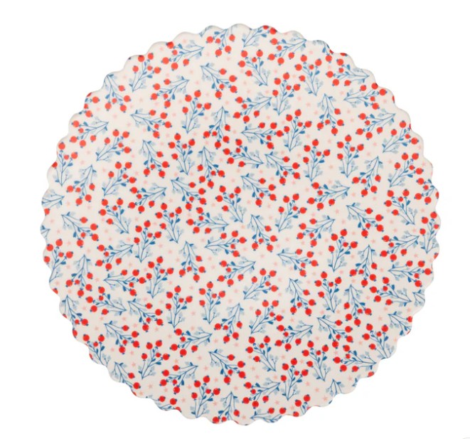 Floral Bamboo Plate Set