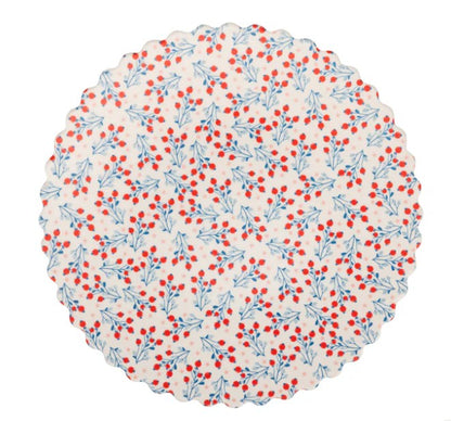 Floral Bamboo Plate Set