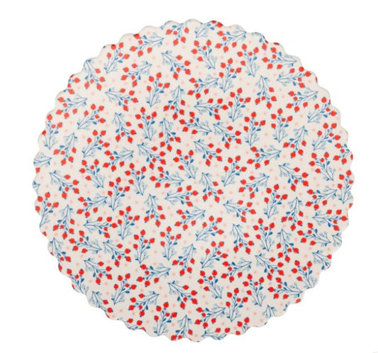 Floral Bamboo Plate Set