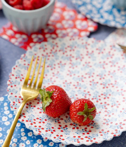 Floral Bamboo Plate Set