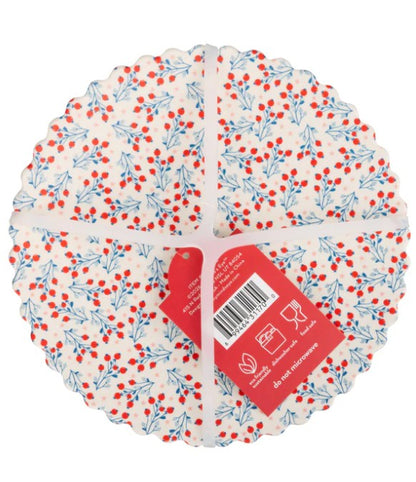 Floral Bamboo Plate Set