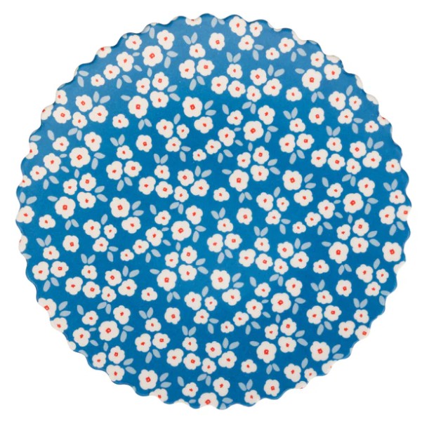 Floral Bamboo Plate Set