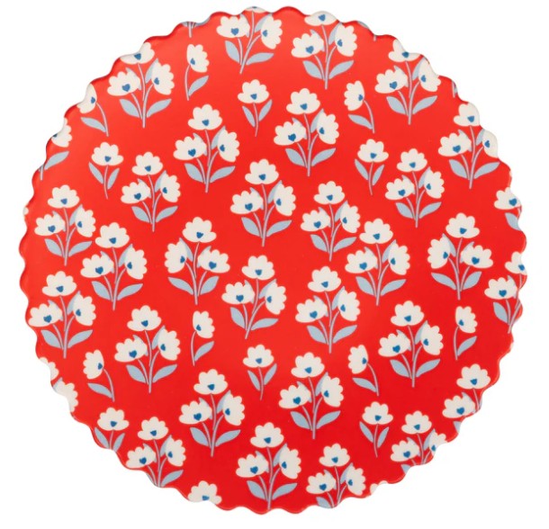 Floral Bamboo Plate Set