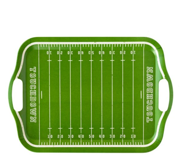 Football Field Bamboo Reusable Tray