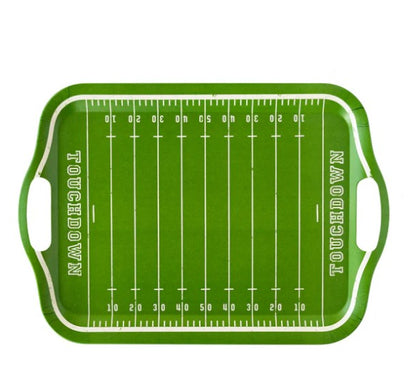Football Field Bamboo Reusable Tray