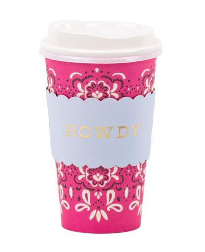 Cowgirl Pink Bandana To Go Cups
