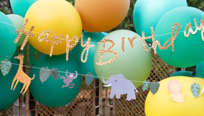 Safari Happy Birthday Banner Set