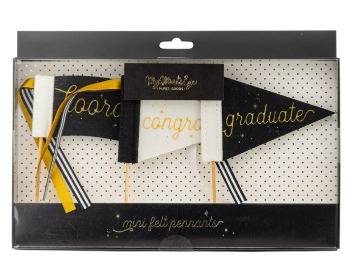 Graduation Mini Felt Pennants