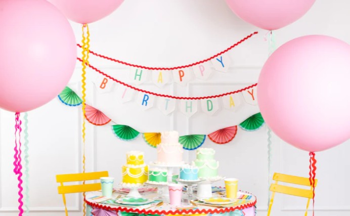 Bright Birthday Bunting Banner