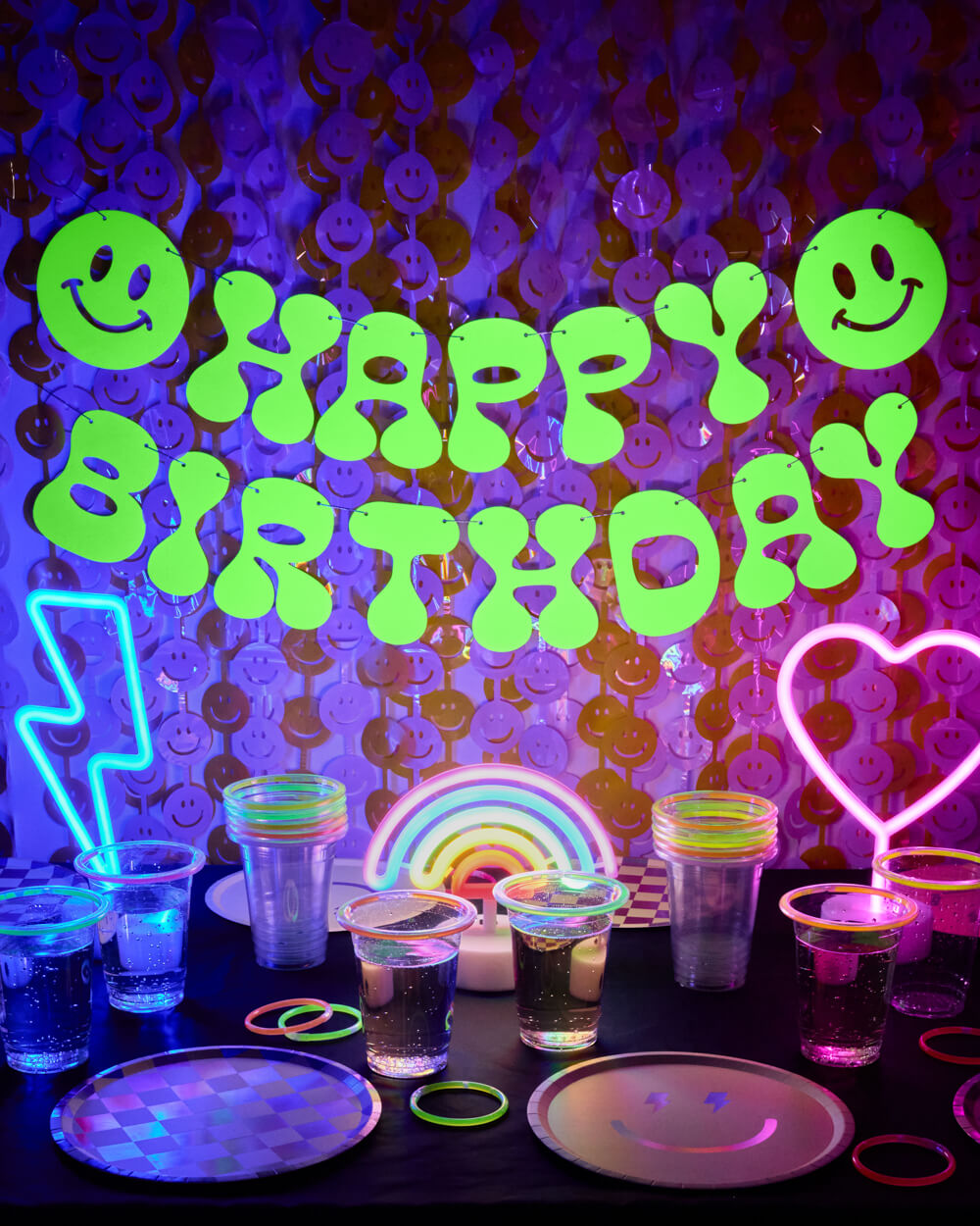 Rave Girl Banner - matte neon banner