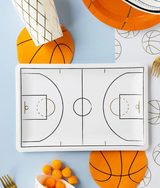 Basketball Shaped Paper Cocktail Napkin