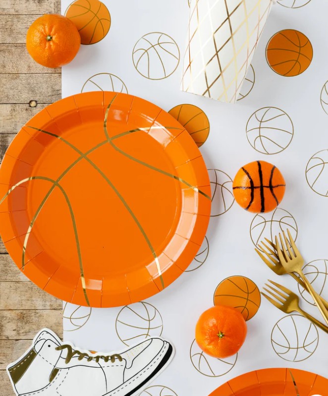Basketball Paper Table Runner