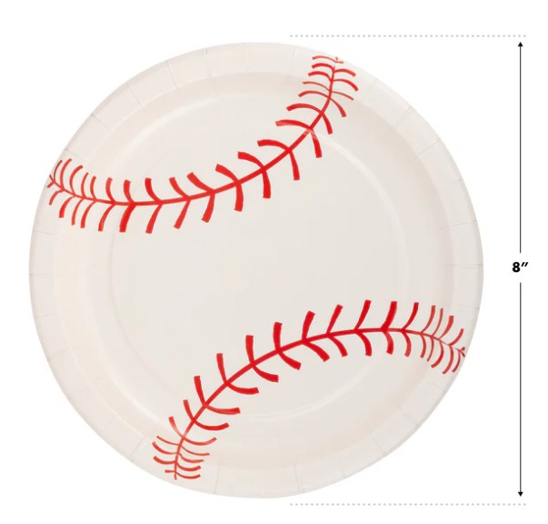 Baseball Paper Plate