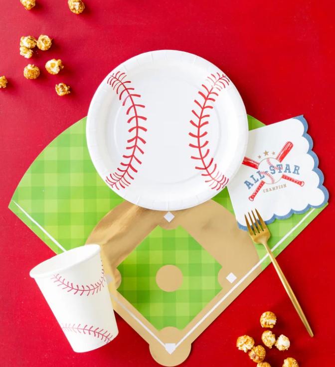 Baseball Paper Plate