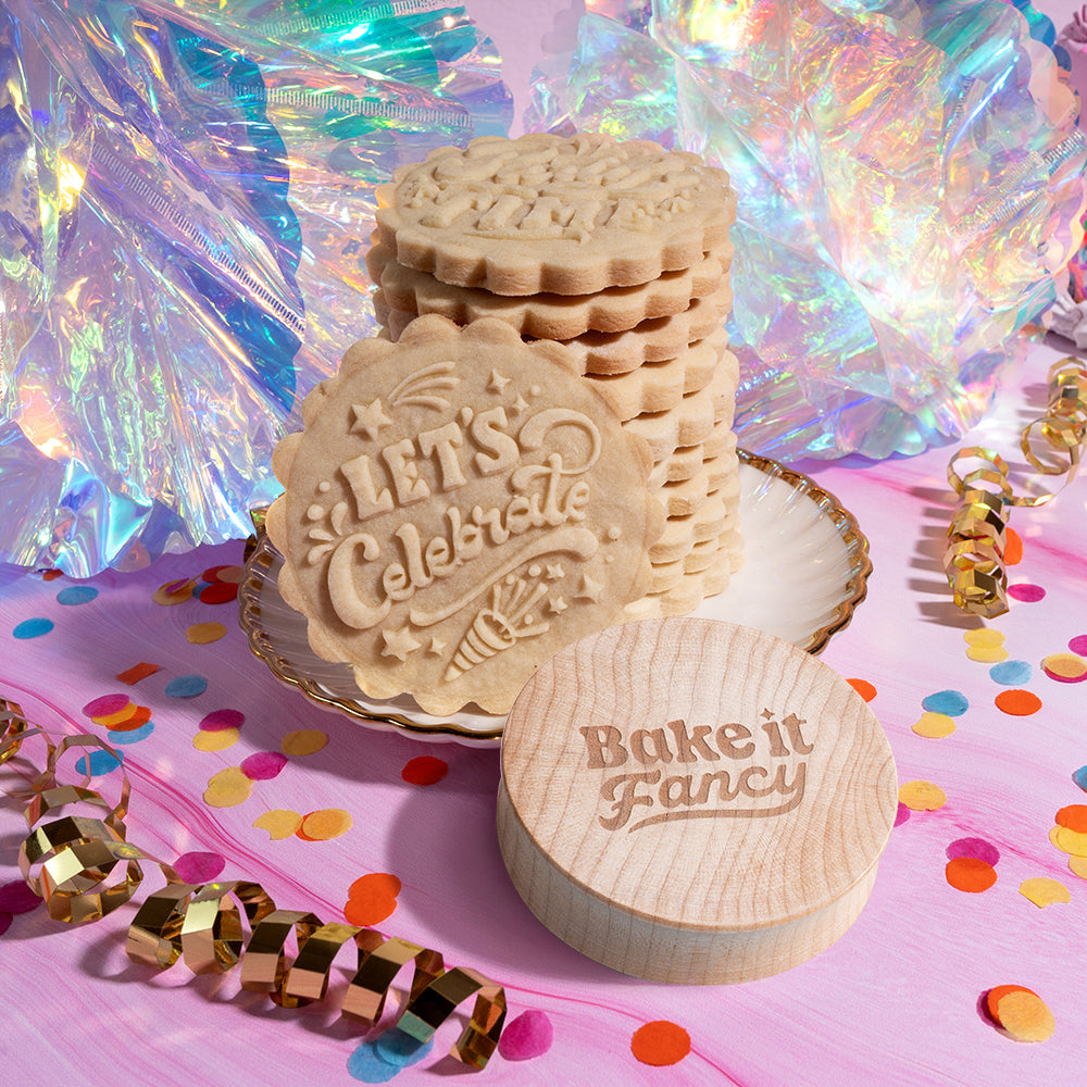 Embossed Birthday Cookie Stamp - Let's Celebrate