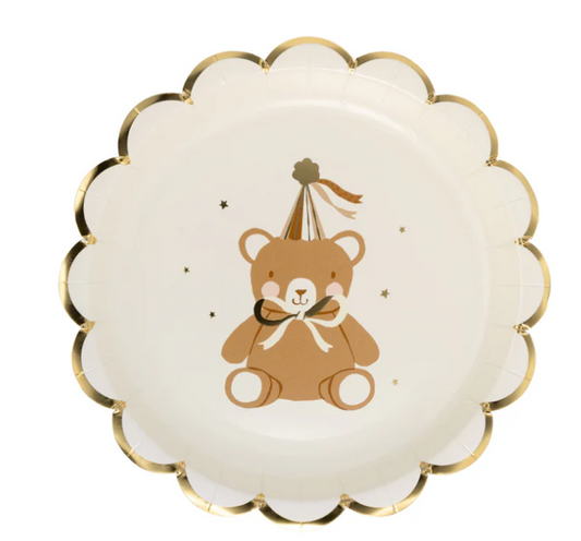 Teddy Bear Baby Dessert Plate