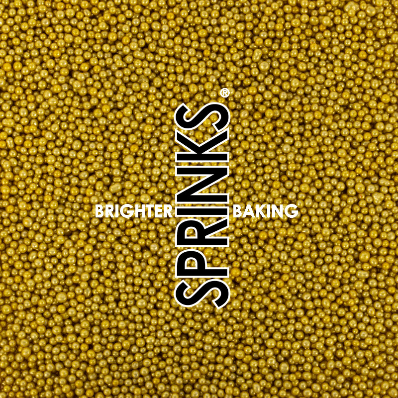 CACHOUS GOLD (2MM) SPRINKLES BY SPRINKS