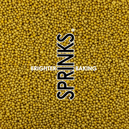 CACHOUS GOLD (2MM) SPRINKLES BY SPRINKS