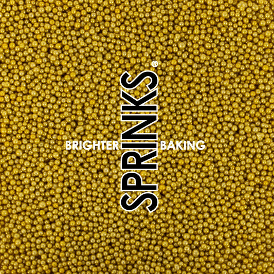 CACHOUS GOLD (2MM) SPRINKLES BY SPRINKS