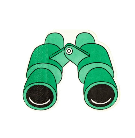 Safari Binoculars Shaped Paper Dinner Napkin