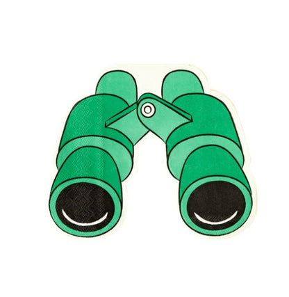 Safari Binoculars Shaped Paper Dinner Napkin