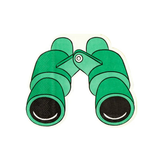 Safari Binoculars Shaped Paper Dinner Napkin