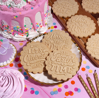 Embossed Birthday Cookie Stamp - Party Time