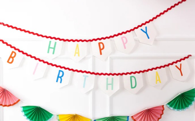 Happy Birthday Felt Banner