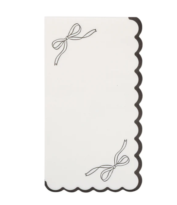 Black Bow Guest Napkin