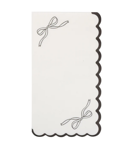 Black Bow Guest Napkin