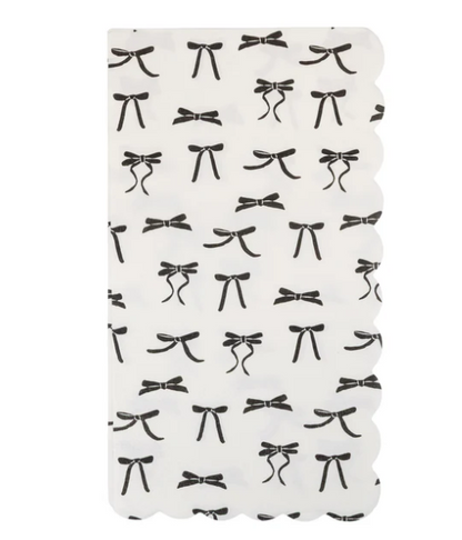 Black Bow Guest Napkin