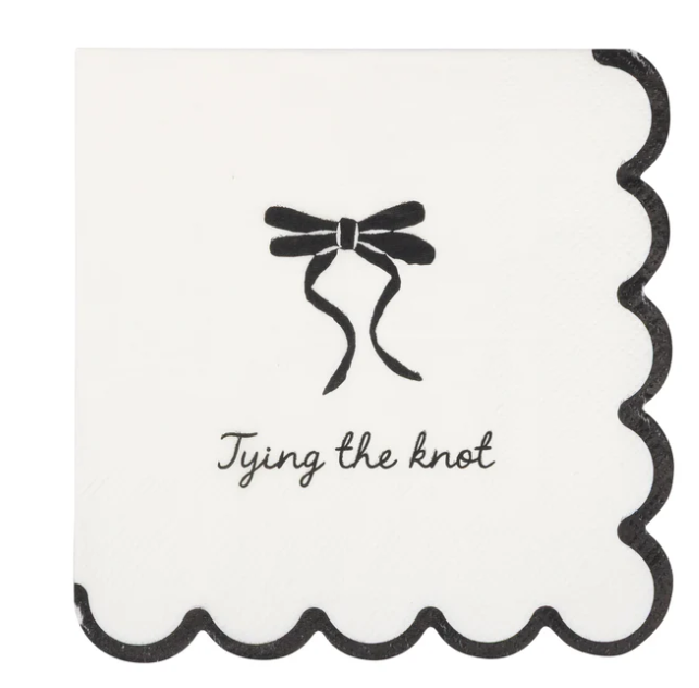 Tying the Knot Cocktail Napkin