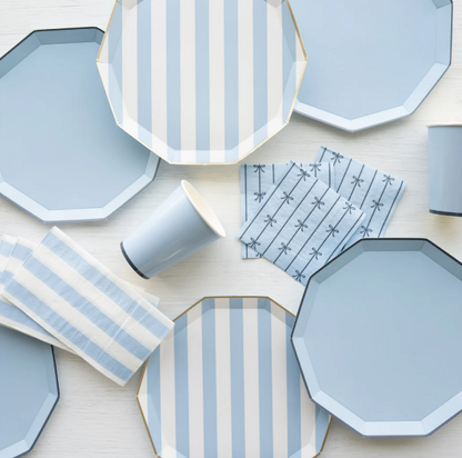 Sky Blue Signature Bow Small Napkins