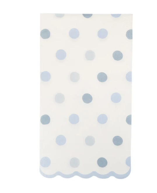 Baby Blue Polka Dot Dinner Napkin
