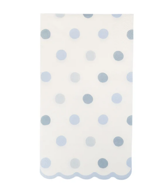 Baby Blue Polka Dot Dinner Napkin