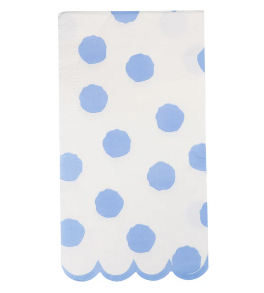 Blue Polka Dot Dinner Napkin