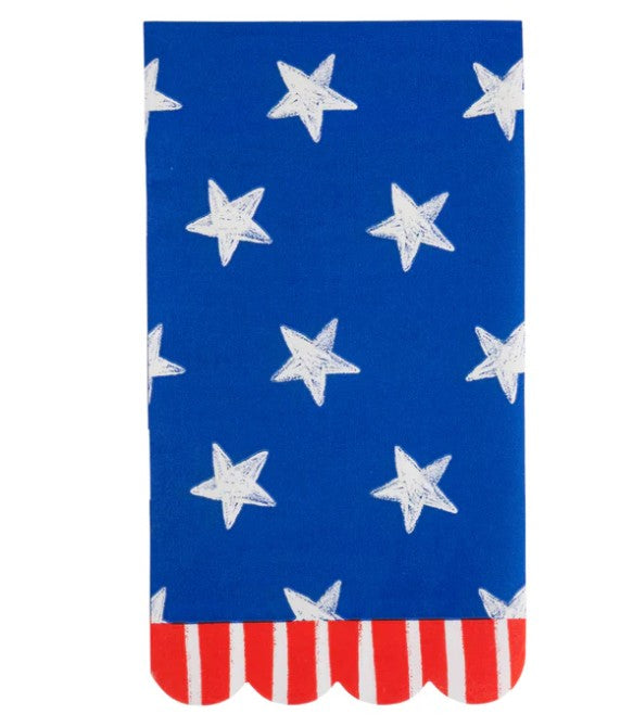 Blue Stars Paper Dinner Napkin