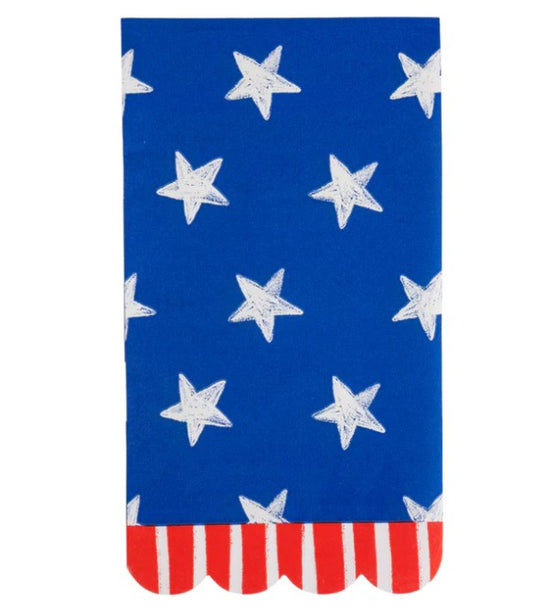 Blue Stars Paper Dinner Napkin