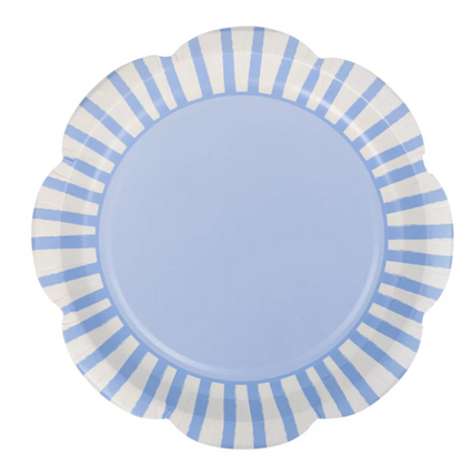 Blue Striped 9" Scallops