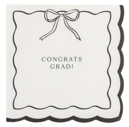Bow Congrats Cocktail Napkin Set