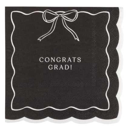 Bow Congrats Cocktail Napkin Set