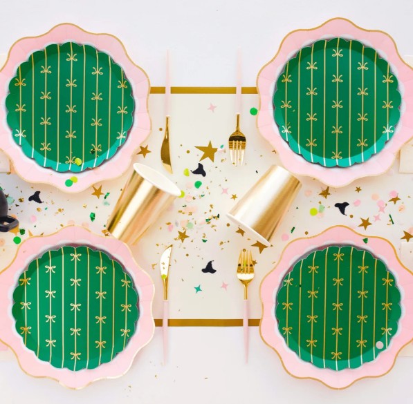 Emerald Green Signature Bow Small Plates