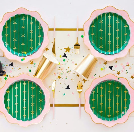 Emerald Green Signature Bow Small Plates
