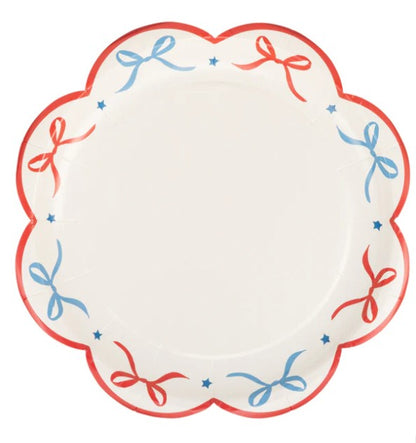 Bow Edge Paper Plate - 8"