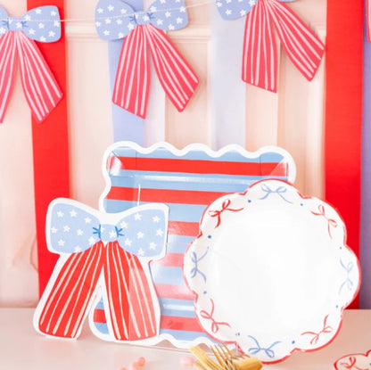 Bow Edge Paper Plate - 8"