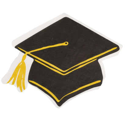 Grad Hat Shaped Napkin Cocktail